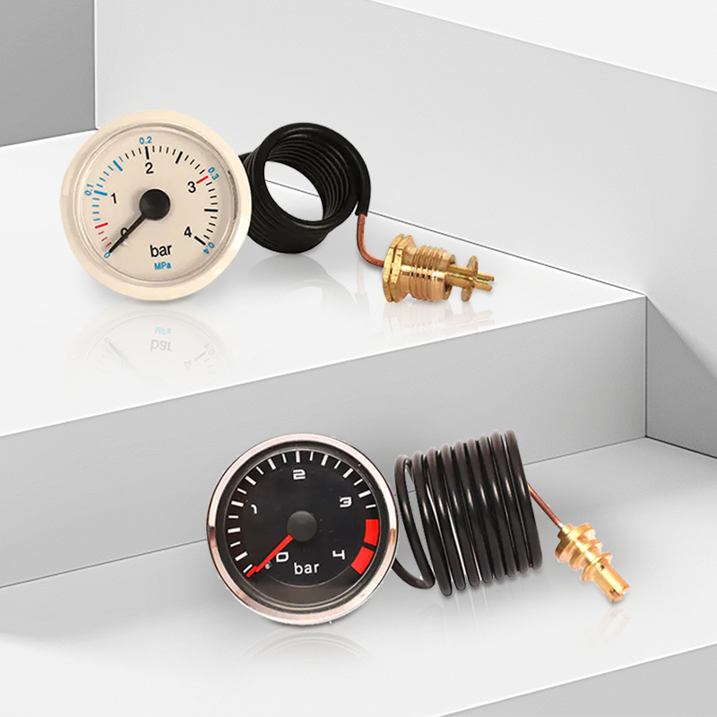 HVAC Pressure Gauge With Capillary, Manometer With Capillary